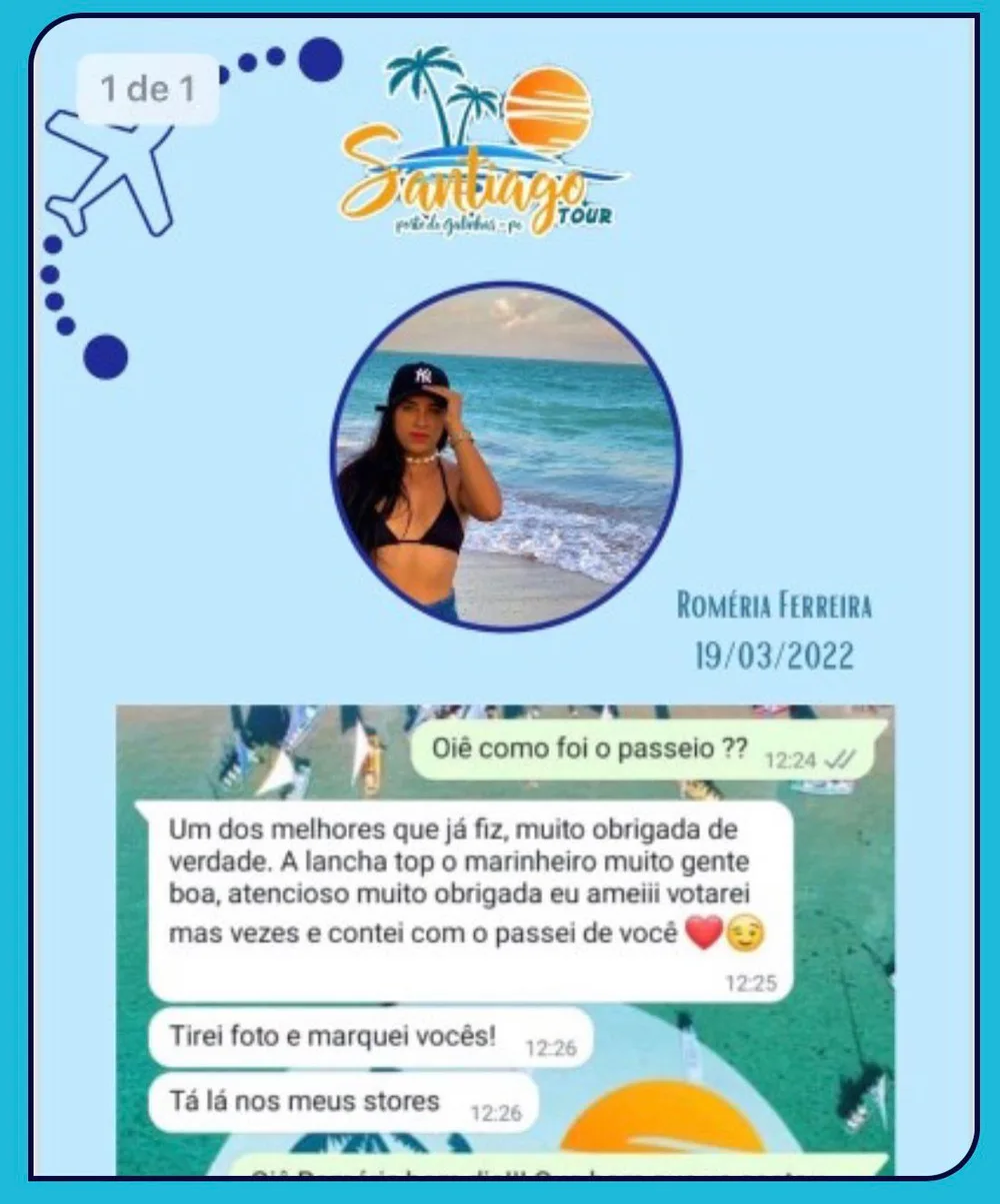 Depoimento de Kezzia e Allan sobre a Santiago Tour