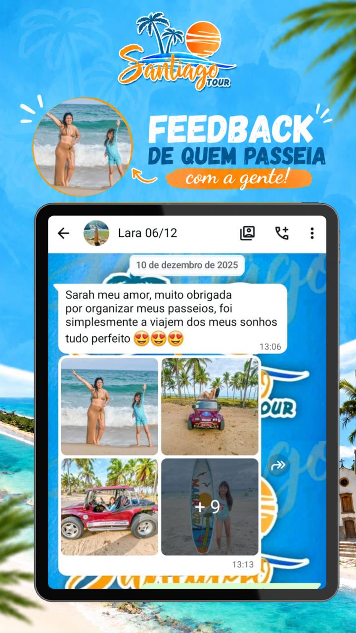 Feedback de Lara sobre os passeios da Santiago Tour