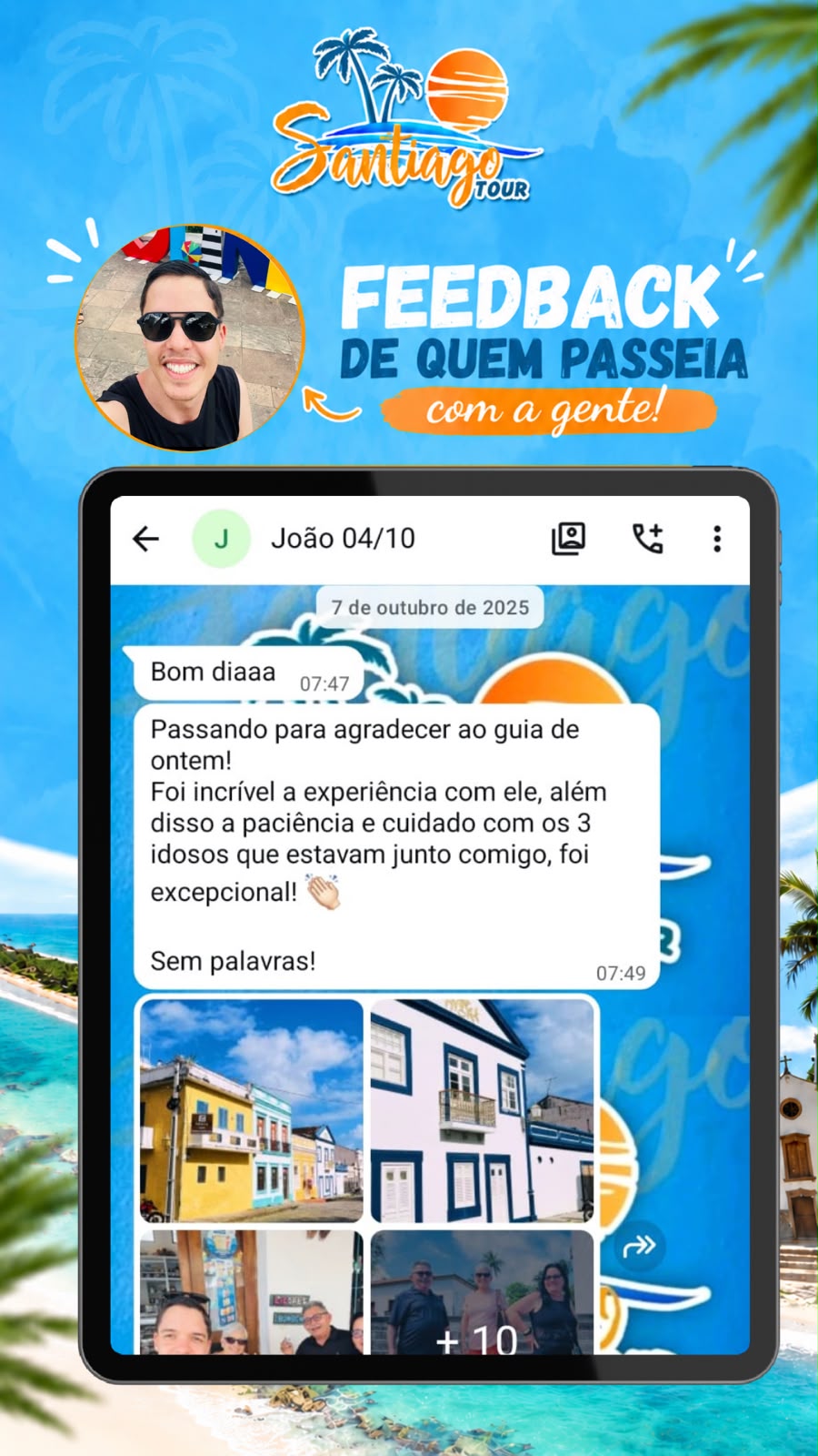 Feedback de João sobre os passeios da Santiago Tour